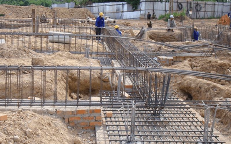 Xà bần sử dụng làm sân, làm móng cho công trình