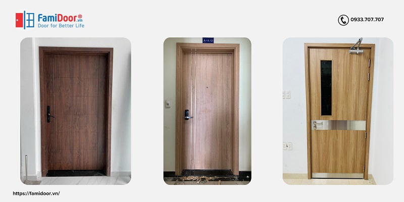 Các mẫu cửa nhựa composite vân gỗ PVC đẹp