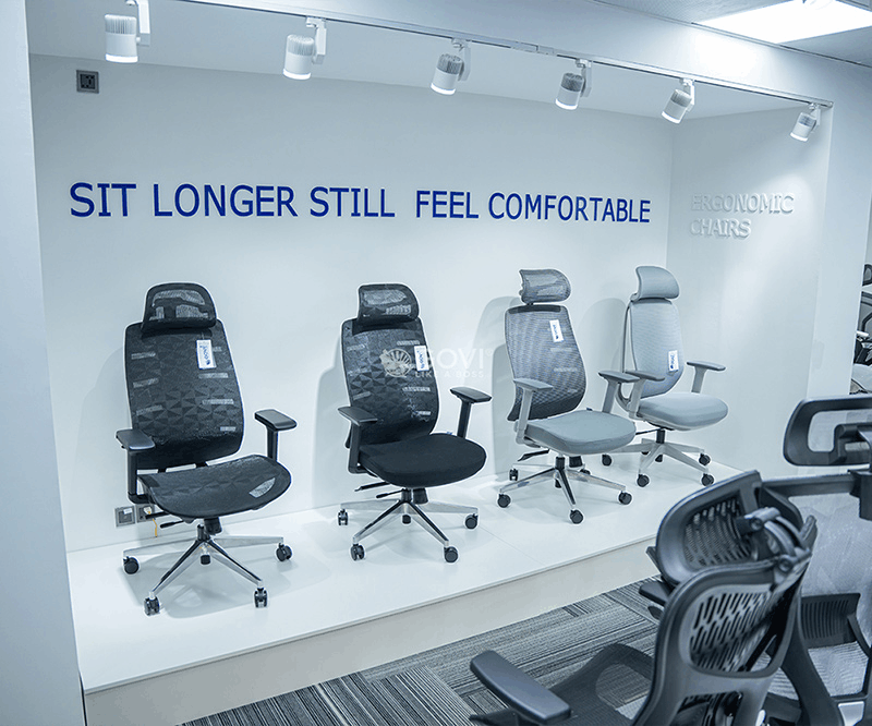 Ghế công thái học thiết kế giúp người ngồi làm việc thoải mái, hỗ trợ sức khoẻ