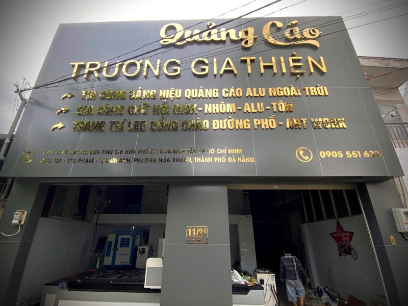 Trương Gia Thiện gia công chữ nổi inox uy tín