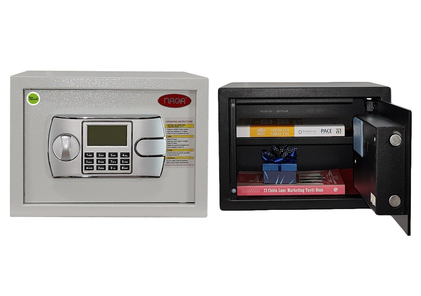 Mẫu két Sắt NAGA AG‑25 nhỏ gọn, an toàn, thiết kế ổn định